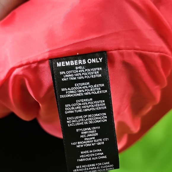 Red Members Only Jacket - Picture 4 of 6